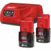 Milwaukee M12NRG-202 Kit de démarrage (12V/2x2,0Ah) 4933459209
